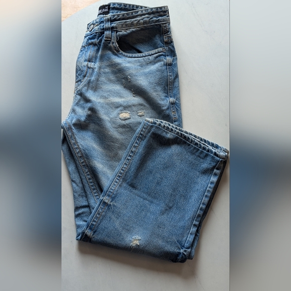 Buckaroo vintage wide leg distressed denims sz 34 waist altered leg cowgirlstyle - Picture 6 of 9